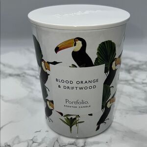 PORTFOLIO SCENTED CANDLE Blood Orange & Driftwood-8.8 oz NEW!